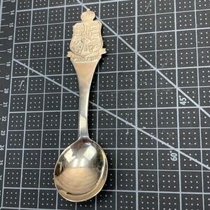 Vintage Danmark Denmark Souvenir Spoon Crown Shield‎ Crest